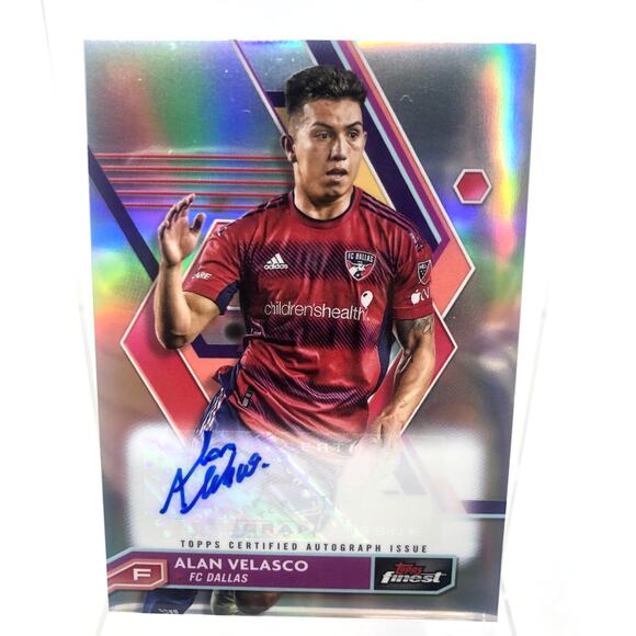 2023 Topps Finest MLS Autographs #A-AV Alan Velasco FC Dallas Auto - Picture 1 of 5